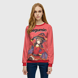 Свитшот женский Megumin, цвет: 3D-красный — фото 2
