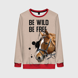 Женский свитшот Be wild be free