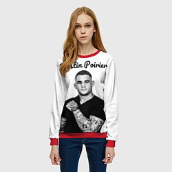 Свитшот женский Dustin Poirier, цвет: 3D-красный — фото 2