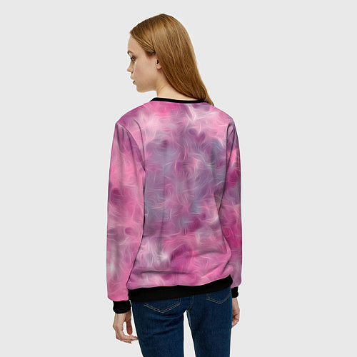 Женский свитшот Незуко Камадо / 3D-Черный – фото 4