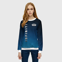 Свитшот женский INFINITI, цвет: 3D-белый — фото 2