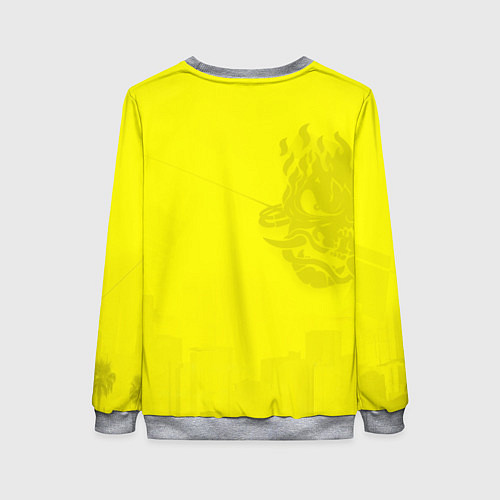 Женский свитшот Cyberpunk 2077 Breathtaking / 3D-Меланж – фото 2