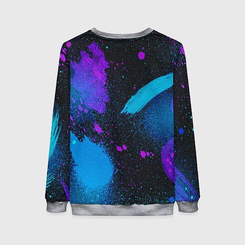 Женский свитшот TESLA NEON / 3D-Меланж – фото 2