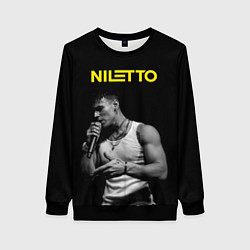 Свитшот женский НИЛЕТТО, цвет: 3D-черный