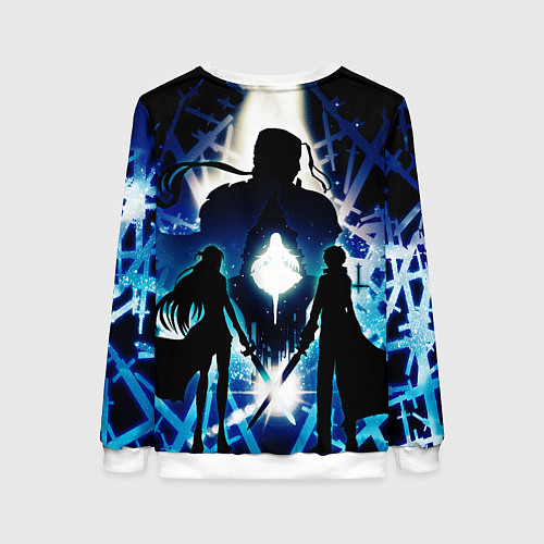 Женский свитшот Sword Art Online Кирито Асуна / 3D-Белый – фото 2