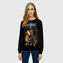Свитшот женский LITTLE NIGHTMARES 2, цвет: 3D-черный — фото 2