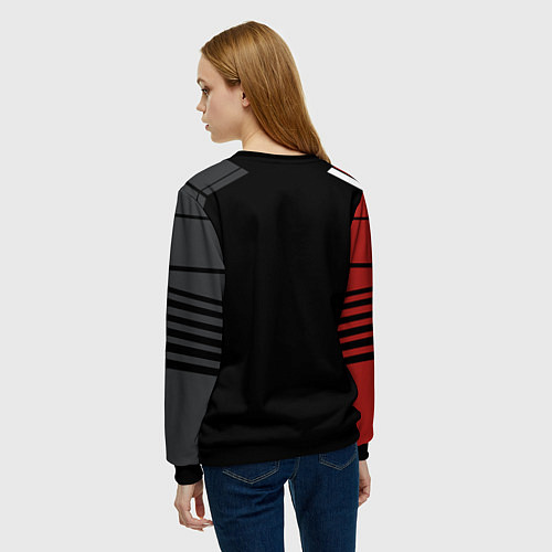 Женский свитшот КОСТЮМ N7 MASS EFFECT N7 М / 3D-Черный – фото 4