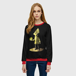 Свитшот женский Little Nightmares 2, цвет: 3D-красный — фото 2