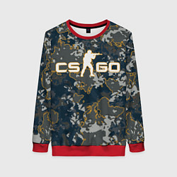 Свитшот женский CS:GO - Camo, цвет: 3D-красный