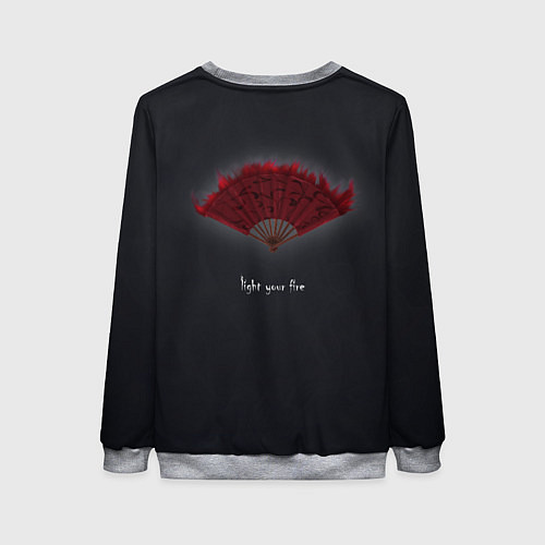 Женский свитшот Light your fire / 3D-Меланж – фото 2