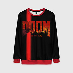Свитшот женский Doom Rip and Tear, цвет: 3D-красный