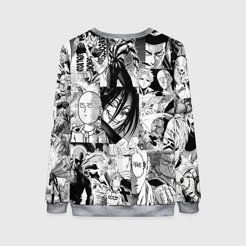 Женский свитшот One-Punch Man Ванпачмен / 3D-Меланж – фото 2