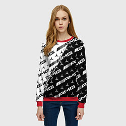 Свитшот женский MERCEDES BENZ AMG, цвет: 3D-красный — фото 2