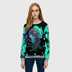 Свитшот женский Death prophet Dota 2, цвет: 3D-меланж — фото 2