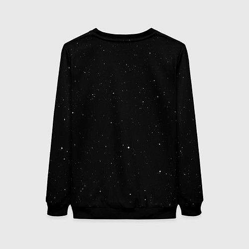 Женский свитшот Скелет Космонавт / 3D-Черный – фото 2