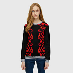 Свитшот женский ХОХЛОМА, цвет: 3D-меланж — фото 2