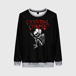 Свитшот женский Cannibal Corpse 1, цвет: 3D-меланж