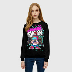 Свитшот женский Friday Night Funkin, цвет: 3D-черный — фото 2