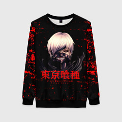 Свитшот женский Токийский гуль Tokyo Ghoul, цвет: 3D-черный