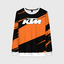 Свитшот женский KTM КТМ, цвет: 3D-белый