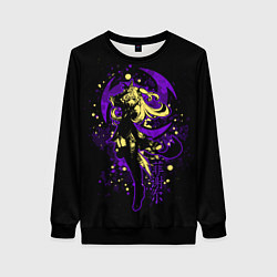 Свитшот женский GENSHIN IMPACT, ФИШЛЬ, цвет: 3D-черный