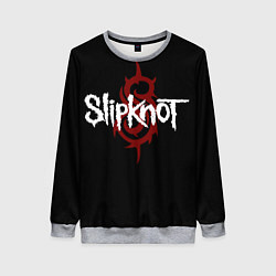 Свитшот женский Slipknot Надпись, цвет: 3D-меланж
