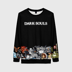 Свитшот женский 8bit Dark Souls, цвет: 3D-черный