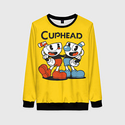 Свитшот женский CUPHEAD, цвет: 3D-черный