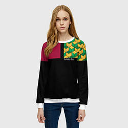 Свитшот женский Гию Томиока Kimetsu no Yaiba, цвет: 3D-белый — фото 2