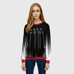 Свитшот женский DEAD INSIDE DEATH STRANDING, цвет: 3D-красный — фото 2