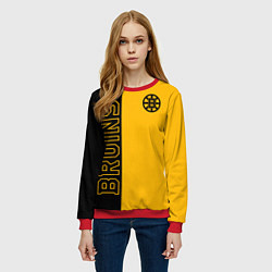 Свитшот женский NHL BOSTON BRUINS, цвет: 3D-красный — фото 2