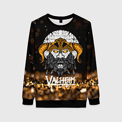 Свитшот женский Valheim Viking Gold, цвет: 3D-черный