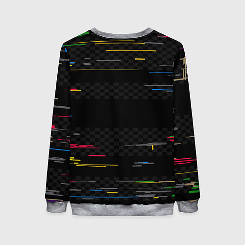 Женский свитшот Glitch Statue / 3D-Меланж – фото 2