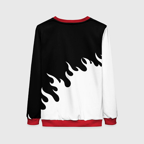 Женский свитшот BLEACH FIRE БЛИЧ ОГОНЬ / 3D-Красный – фото 2