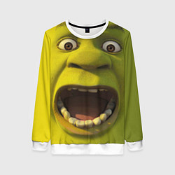 Женский свитшот Shrek is Yelling