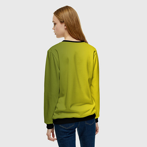 Женский свитшот Shrek is Yelling / 3D-Черный – фото 4