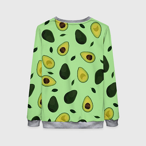 Женский свитшот Авокадо / 3D-Меланж – фото 2