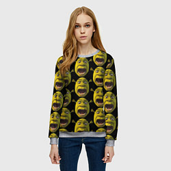 Свитшот женский Шрек навсегда, цвет: 3D-меланж — фото 2