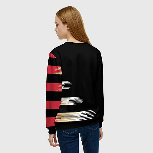 Женский свитшот Сборная Сербии / 3D-Черный – фото 4