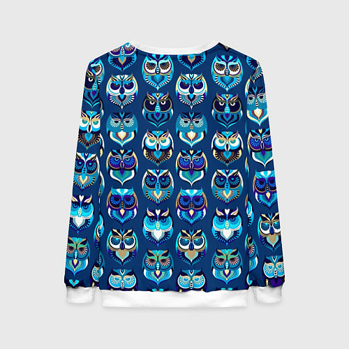 Женский свитшот Совы / 3D-Белый – фото 2
