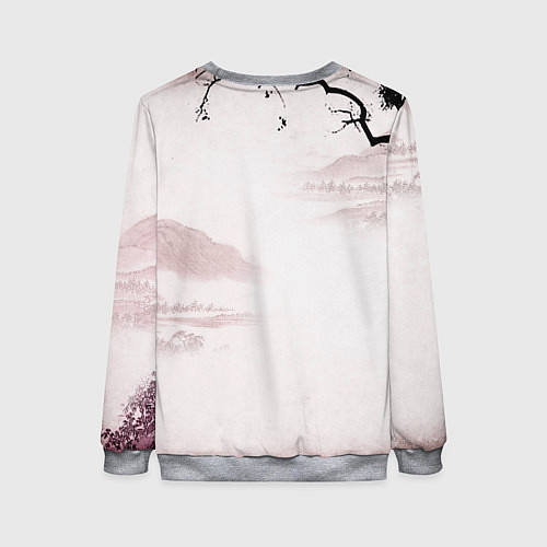 Женский свитшот Кенджиро Ренгоку Kimetsu no Yaiba / 3D-Меланж – фото 2