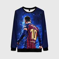 Свитшот женский Leo Messi Лео Месси 10, цвет: 3D-черный
