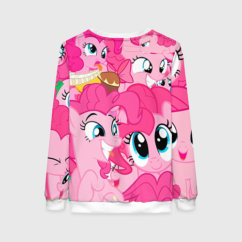 Женский свитшот Pinkie Pie pattern / 3D-Белый – фото 2