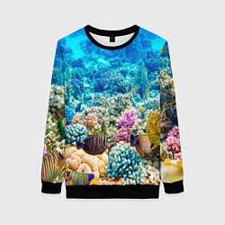 Свитшот женский Риф, цвет: 3D-черный