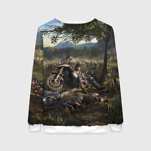 Женский свитшот Days gone Дикон и толпа фриков / 3D-Белый – фото 2