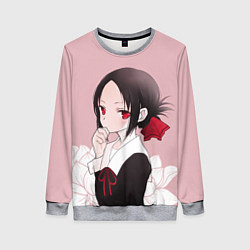 Свитшот женский Kaguya Flower, цвет: 3D-меланж
