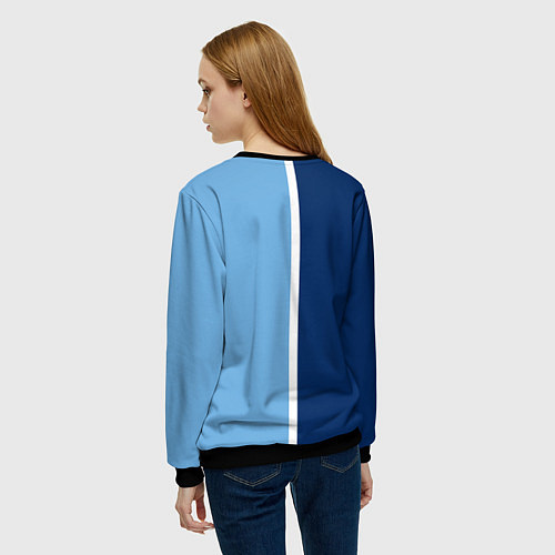 Женский свитшот МАНЧЕСТЕР СИТИ MANCHESTER / 3D-Черный – фото 4