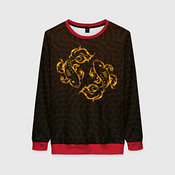 Женский свитшот Золотые рыбки