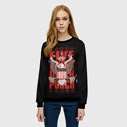 Свитшот женский FFDP Eagle, цвет: 3D-черный — фото 2