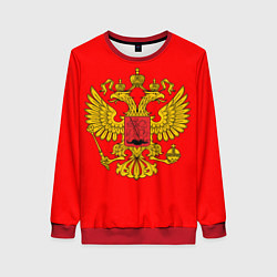 Свитшот женский РОССИЯ RUSSIA UNIFORM, цвет: 3D-красный